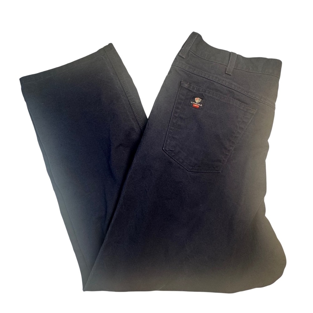 Tyndale FR Work Pants Mens 38x30 Navy CAT 2 Arc Rated Flame Resistant Made USA